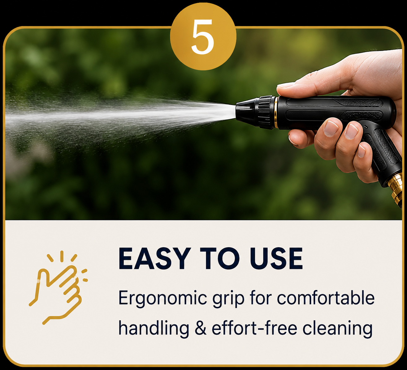 High Pressure Car Washer Gun | Portable Water Spray Gun for Car Washing, Garden & Home Cleaning
