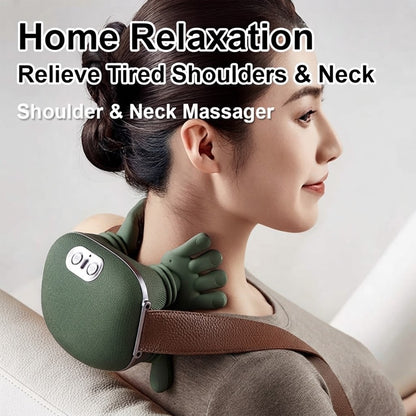 Portable Electric Neck & Shoulder Massager – Hands-Free Relaxation Device