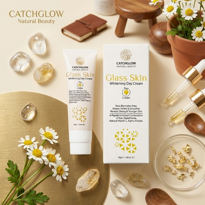 Catchglow Natural Beauty Glass Skin Whitening Day Cream | Brightening & Hydrating Face Cream