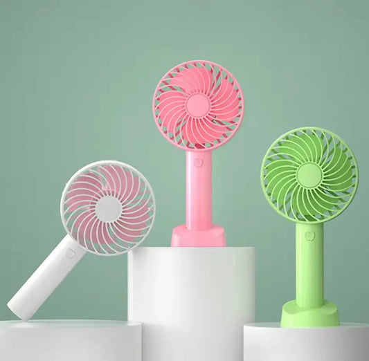Portable Mini Rechargeable Fan | USB Handheld & Desktop Cooling Fan