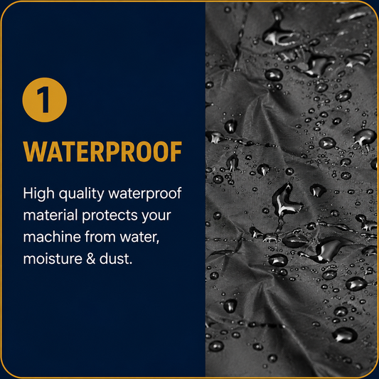 Premium Waterproof Washing Machine Cover – Dustproof Top Load Washing Machine Protector with Zipper