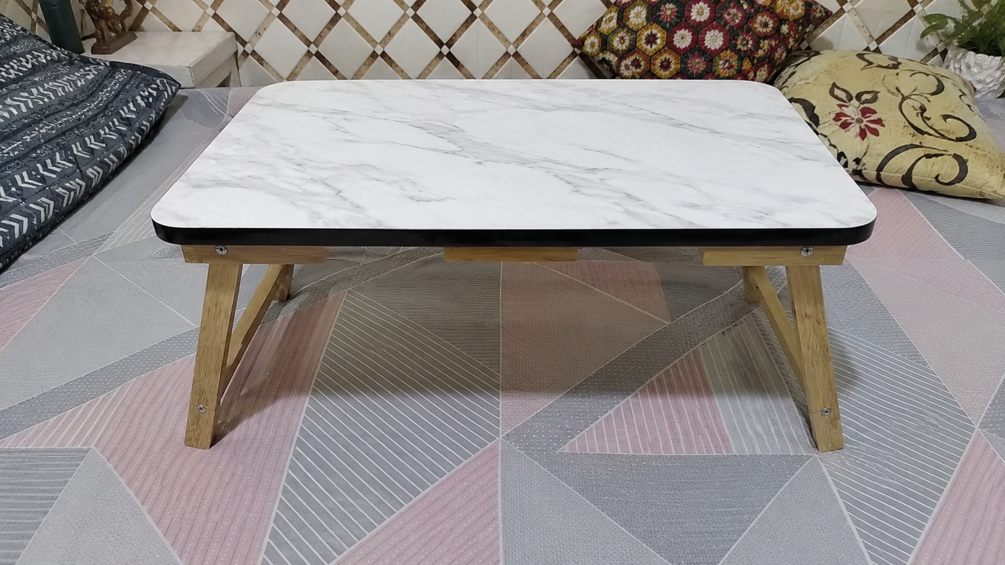 Multi-Purpose Wooden Folding Table for Laptop, Study & Breakfast | Portable Bed Table