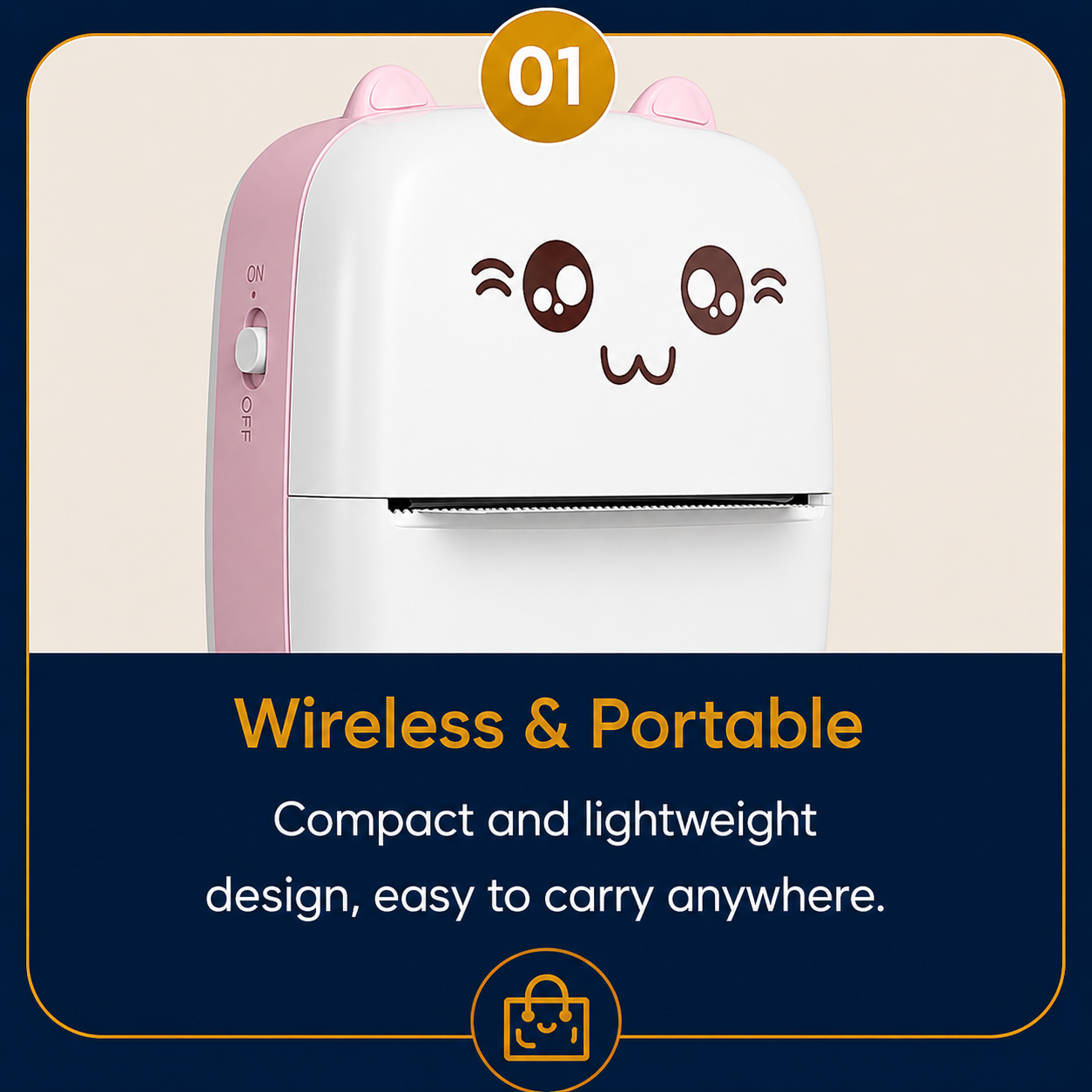 Mini Portable Thermal Printer – Wireless Bluetooth Pocket Printer for Android & iPhone