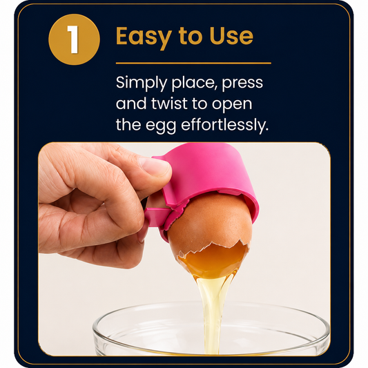 Egg Shell Opener Tool | Safe & Easy Egg Cracker Cutter | Kitchen Egg Cracking Gadget