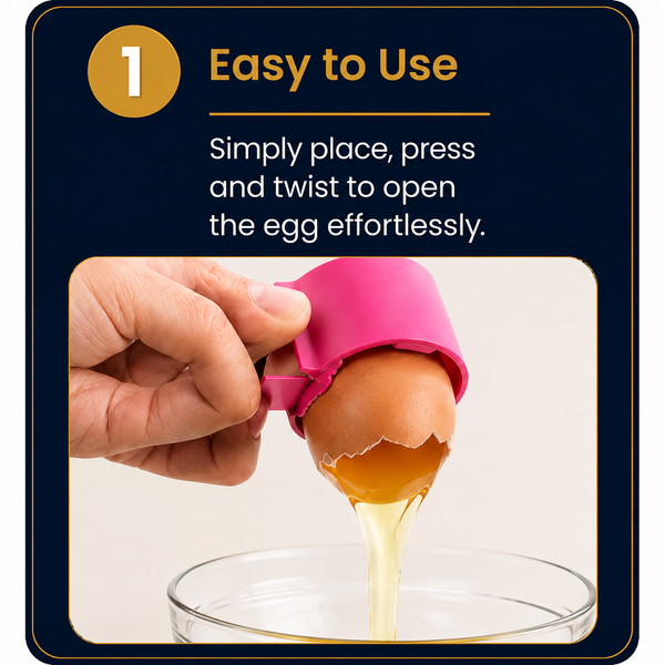 Egg Shell Opener Tool | Safe & Easy Egg Cracker Cutter | Kitchen Egg Cracking Gadget