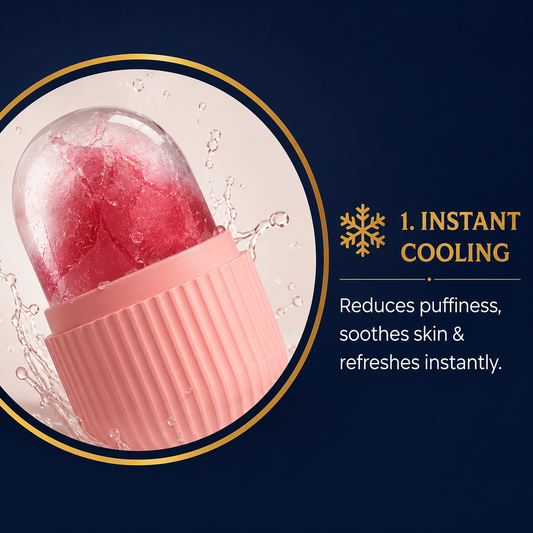 Ice Face Roller for Skin Care | Reusable Facial Ice Roller for Puffy Eyes & Glowing Skin