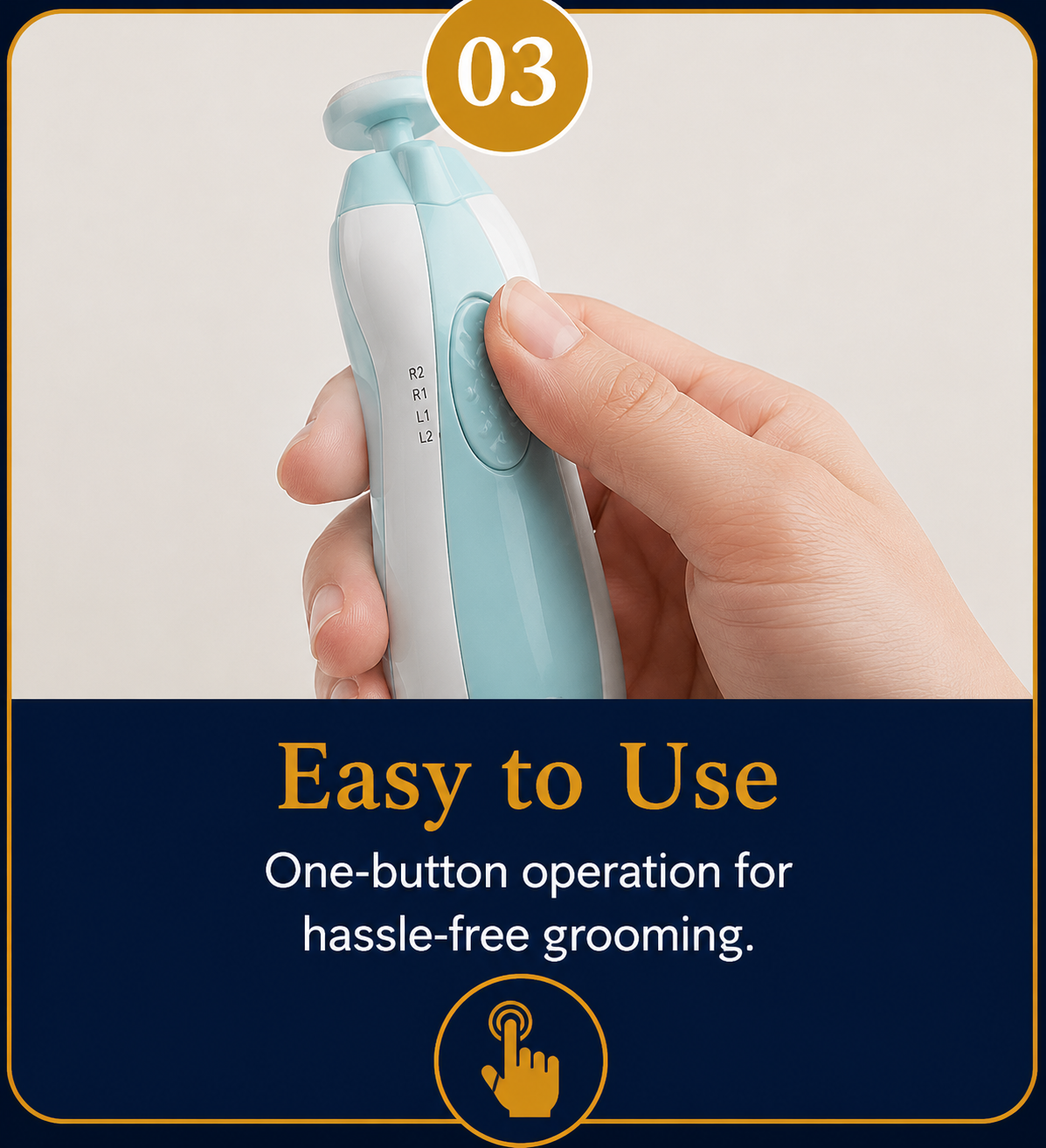 Baby Electric Nail Trimmer & Nail Polisher | Safe Baby Nail Care Kit for Newborns & Kids