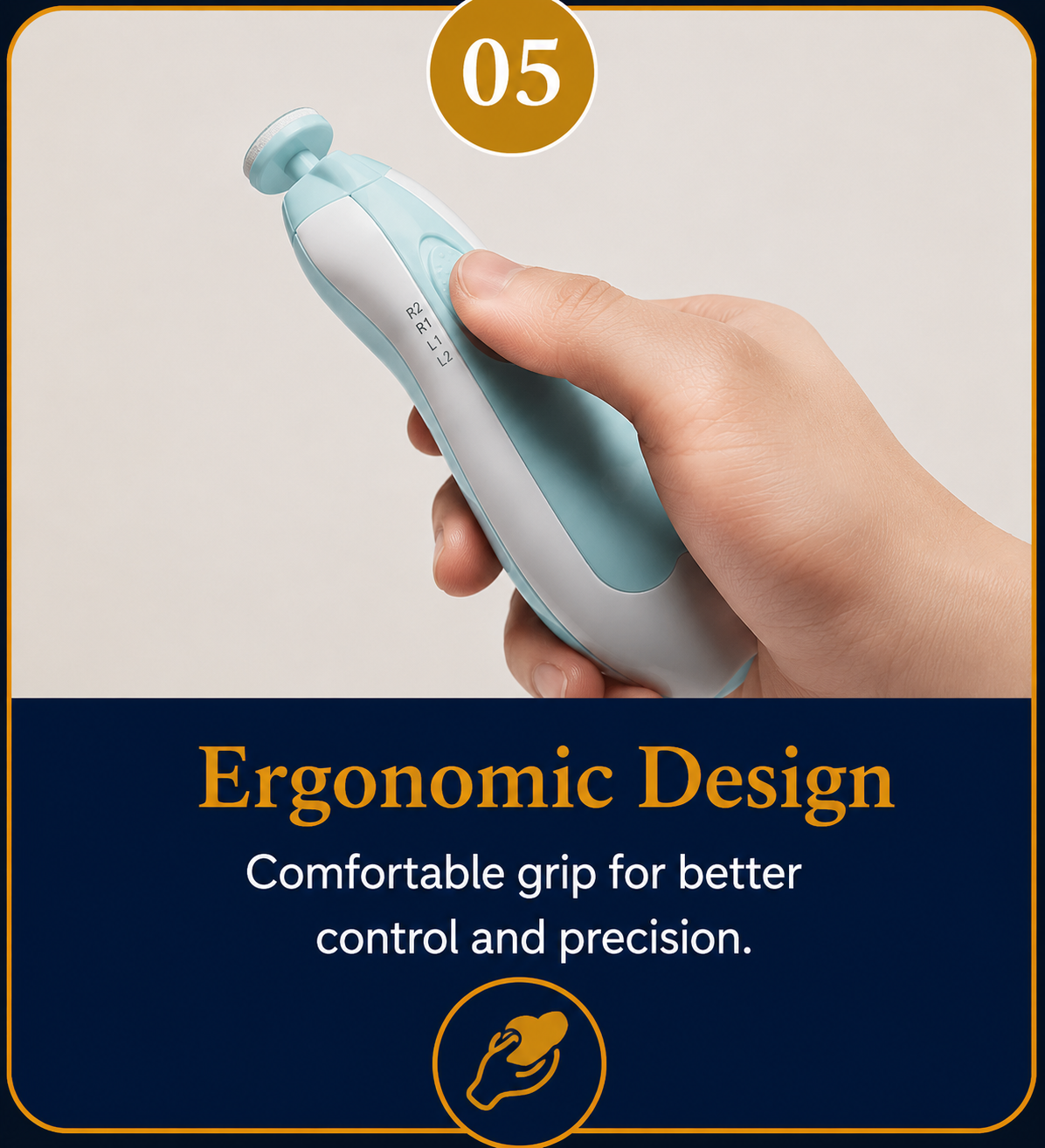 Baby Electric Nail Trimmer & Nail Polisher | Safe Baby Nail Care Kit for Newborns & Kids