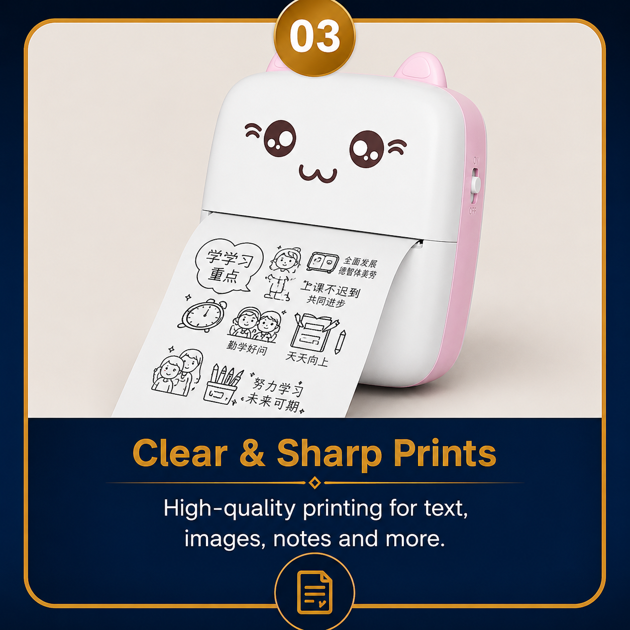 Mini Portable Thermal Printer – Wireless Bluetooth Pocket Printer for Android & iPhone