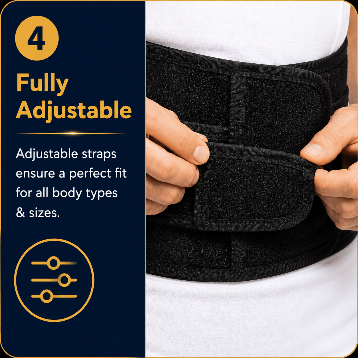 Posture Corrector Belt for Men & Women | Adjustable Back Support Brace