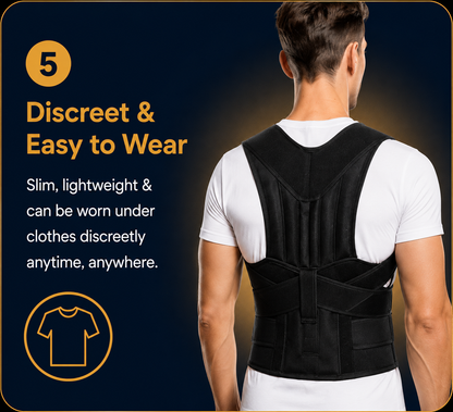 Posture Corrector Belt for Men & Women | Adjustable Back Support Brace