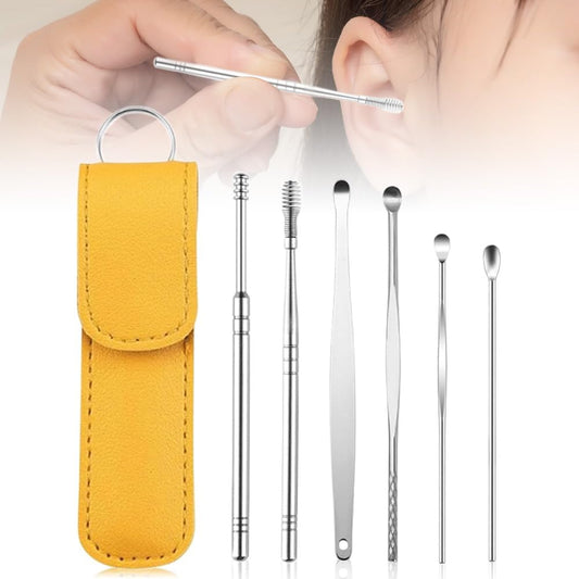 Portable Ear Cleaner Tool Kit | Reusable Ear Wax Removal Cleaning Set