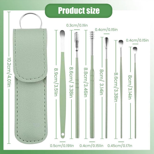 Portable Ear Cleaner Tool Kit | Reusable Ear Wax Removal Cleaning Set