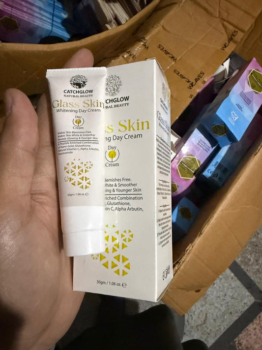 Catchglow Natural Beauty Glass Skin Whitening Day Cream | Brightening & Hydrating Face Cream