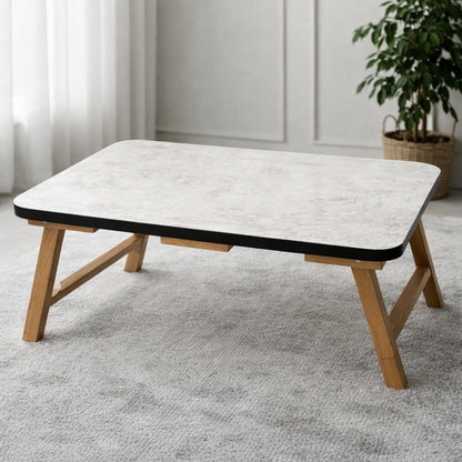 Multi-Purpose Wooden Folding Table for Laptop, Study & Breakfast | Portable Bed Table
