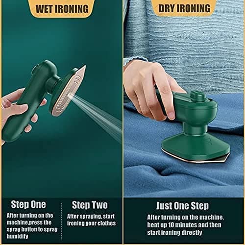 Portable Steam Iron – Handheld Quick Wrinkle Remover for Clothes & Travel