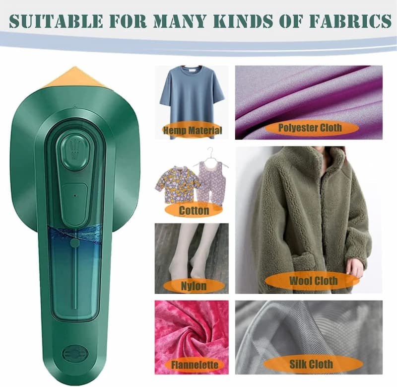 Portable Steam Iron – Handheld Quick Wrinkle Remover for Clothes & Travel